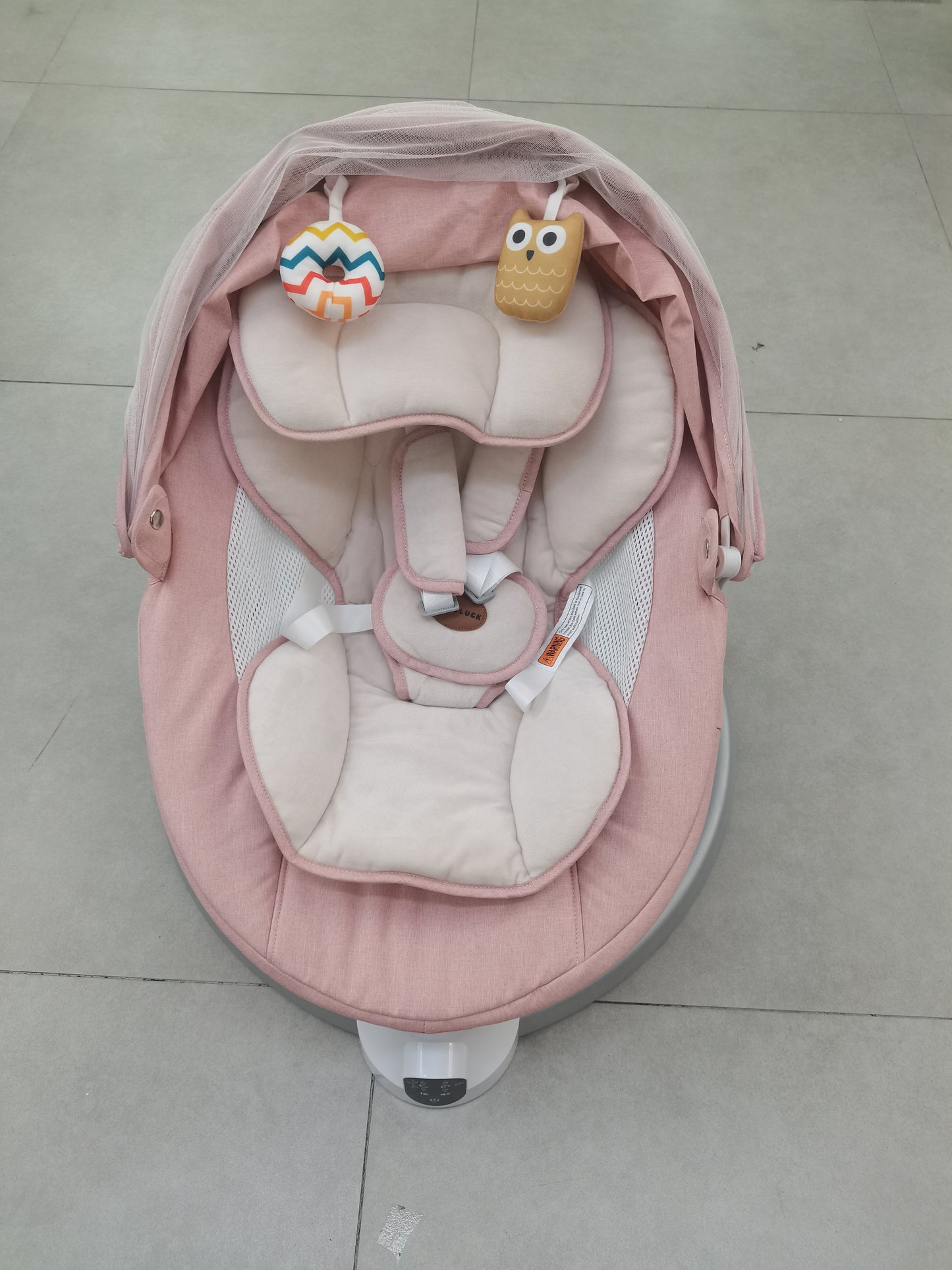 Pink Electric Baby Swing for Infants to Toddler/Newborns/Baby Boy/Girl, Up to 20 lbs